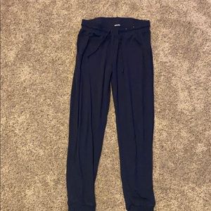 Blue cropped sweatpants